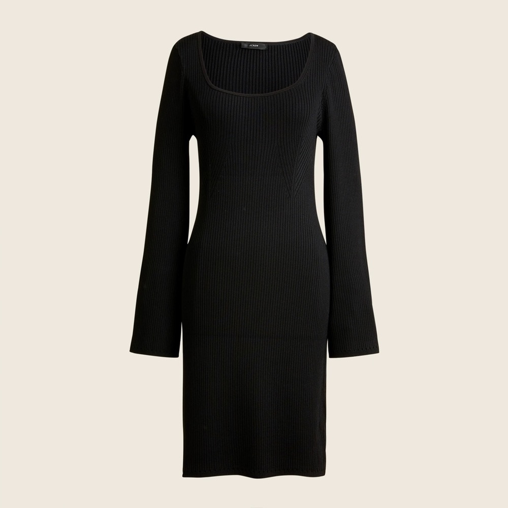 J.Crew Ribbed Square-neck Sweater Dress